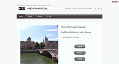 Desktop Screenshot of apex-france.com